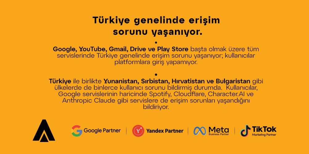 Türkiye Genelinde Erişim Sorunu Yaşanıyor.