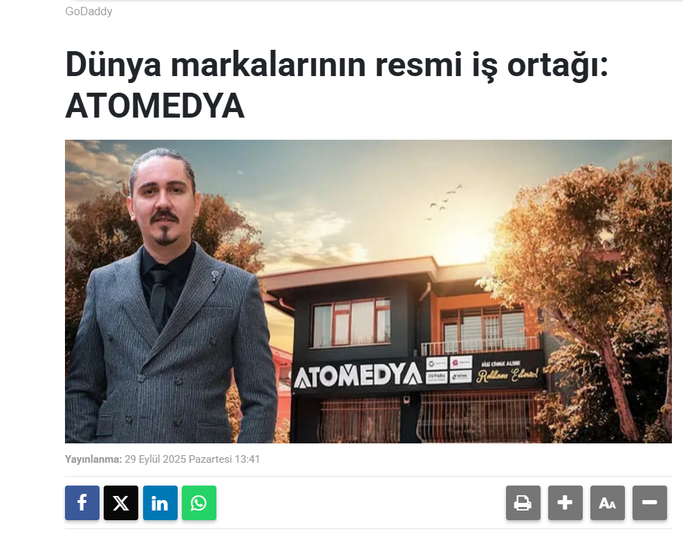 Dünya markalarının resmi iş ortağı: ATOMEDYA
