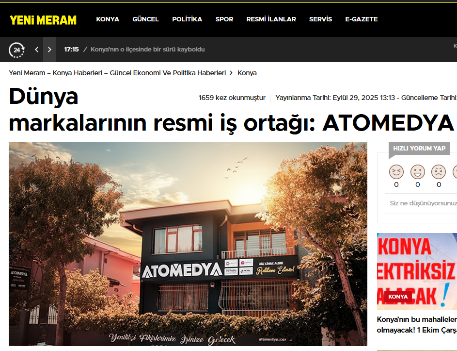 Markanızı Güçlendiren, Dünyaya Açan Ajans ATOMEDYA