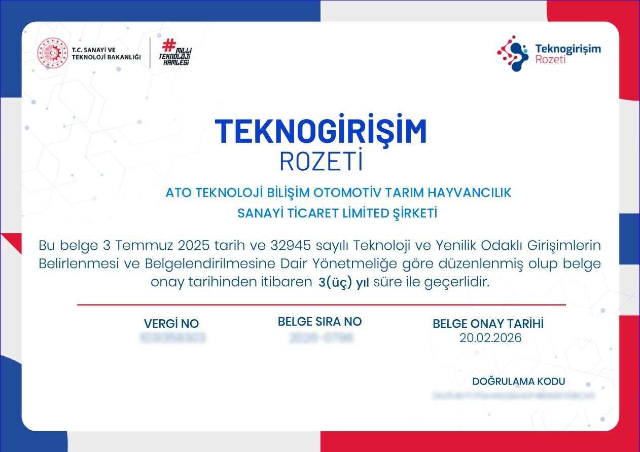 ATO Teknoloji'ye Teknogirişim Rozeti: Yeni nesil girişimler arasında yerini aldı