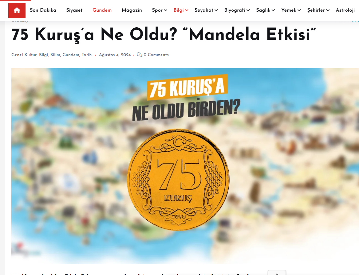 75 Kuruş’a Ne Oldu? “Mandela Etkisi”