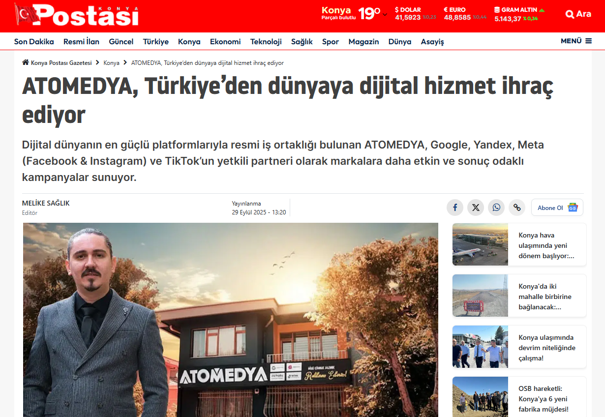ATOMEDYA, Türkiye’den dünyaya dijital hizmet ihraç ediyor
